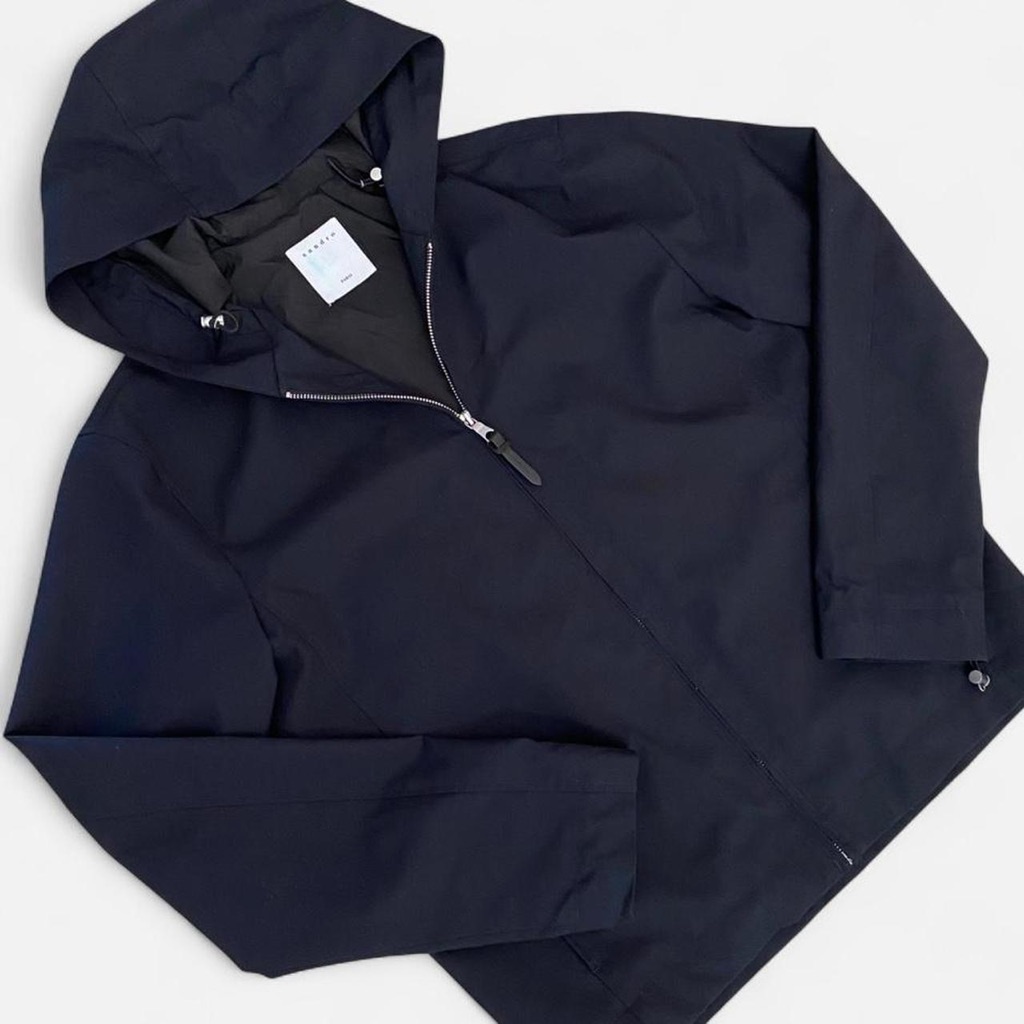Sandro Paris Hooded Lightweight Jacket